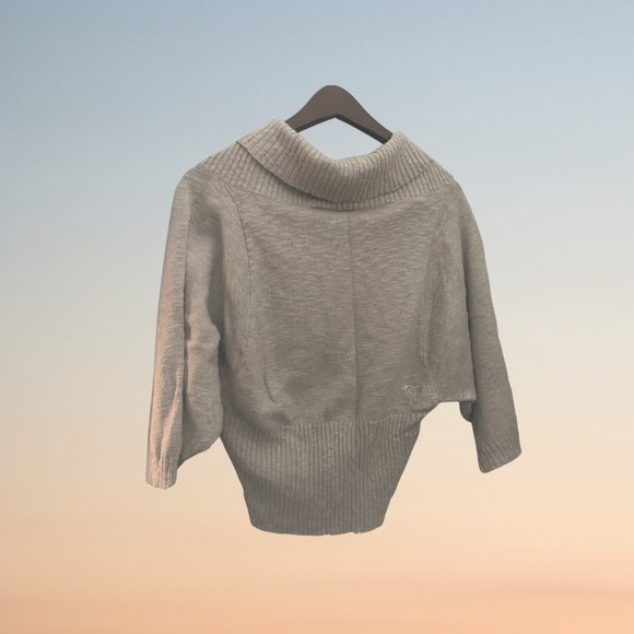 Roxy Gray Shrug Cardigan Sweater - Picture 2 of 5